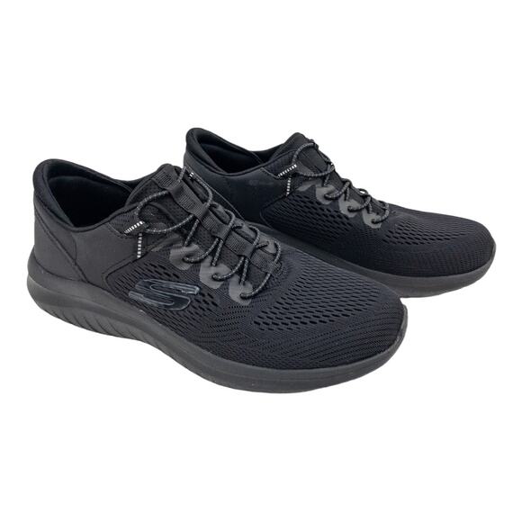 Skechers Black Ultra Flex 2.0 Mesh No Tie Sneakers 8 Men's - Picture 5 of 11